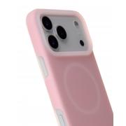 Чехол Liquid Silicone Full с поддержкой MagSafe для iPhone 17 Pro pink