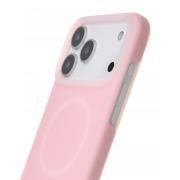 Чехол Liquid Silicone Full с поддержкой MagSafe для iPhone 17 Pro pink