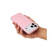 Чехол Liquid Silicone Full с поддержкой MagSafe для iPhone 17 Pro pink