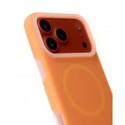 Чехол Liquid Silicone Full с поддержкой MagSafe для iPhone 17 Pro Max orange