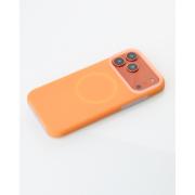 Чехол Liquid Silicone Full с поддержкой MagSafe для iPhone 17 Pro orange