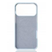 Чехол Liquid Silicone Full с поддержкой MagSafe для iPhone 17 Pro Max blue fog
