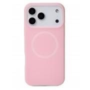 Чехол Liquid Silicone Full с поддержкой MagSafe для iPhone 17 Pro Max pink