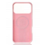 Чехол Liquid Silicone Full с поддержкой MagSafe для iPhone 17 Pro Max pink