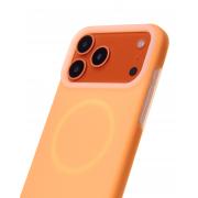 Чехол Liquid Silicone Full с поддержкой MagSafe для iPhone 17 Pro orange