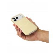 Чехол Liquid Silicone Full с поддержкой MagSafe для iPhone 17 Pro Max sunglow