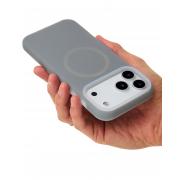Чехол Liquid Silicone Full с поддержкой MagSafe для iPhone 17 Pro Max stone gray