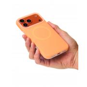 Чехол Liquid Silicone Full с поддержкой MagSafe для iPhone 17 Pro orange