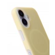 Чехол Liquid Silicone Full с поддержкой MagSafe для iPhone 17 sunglow