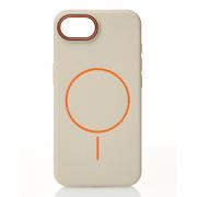 Чохол Soft Leather Shell з MagSafe для iPhone 16E (natural titanium, силікон)