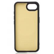 Силиконовый чехол Slim Ring Leather Textured с поддержкой MagSafe для iPhone 16E / iPhone 17E black