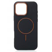 Чехол MagSafe Beats Case Leather Textured для iPhone 16 Pro Max black