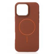Чехол MagSafe Beats Case Leather Textured для iPhone 16 Pro Max desert titanium