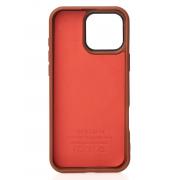Чехол MagSafe Beats Case Leather Textured для iPhone 16 Pro Max desert titanium
