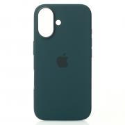 Силиконовый чехол OrigCase "Colors" with MagSafe для iPhone 16 Lake Green