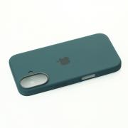 Силиконовый чехол OrigCase "Colors" with MagSafe для iPhone 16 Lake Green