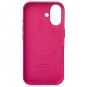 Силиконовый чехол OrigCase "Colors" with MagSafe для iPhone 16 Fuchsia