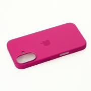 Силиконовый чехол OrigCase "Colors" with MagSafe для iPhone 16 Fuchsia