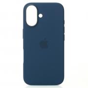 Силиконовый чехол OrigCase "Colors" with MagSafe для iPhone 16 Plus Denim