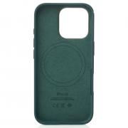 Силиконовый чехол OrigCase "Colors" with MagSafe для iPhone 16 Pro Lake Green