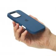 Силиконовый чехол OrigCase "Colors" with MagSafe для iPhone 16 Pro Denim