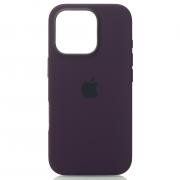Силиконовый чехол OrigCase "Colors" with MagSafe для iPhone 16 Pro Plum