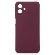 Силиконовый чехол SOFT Silicone Case для Samsung A07 (без лого) бордовый