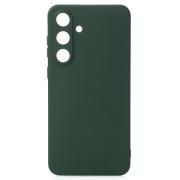 Силиконовый чехол SOFT Silicone Case для Samsung S25 FE (без лого) темно-зеленый