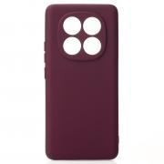 Силиконовый чехол SOFT Silicone Case для Xiaomi Redmi Note 14 Pro 4G (без лого) бордовый