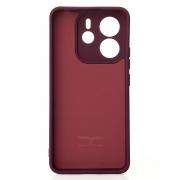 Силиконовый чехол SOFT Silicone Case для Xiaomi Redmi Note 14 4G Europa (без лого) бордовый