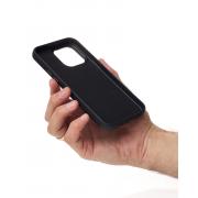 Чехол LUXURY Leather Case с поддержкой MagSafe для iPhone 15 black