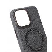 Чехол LUXURY Leather Case с поддержкой MagSafe для iPhone 15 natural titanium