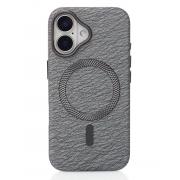 Чехол LUXURY Leather Case с поддержкой MagSafe для iPhone 16 natural titanium