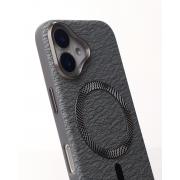 Чехол LUXURY Leather Case с поддержкой MagSafe для iPhone 16 natural titanium