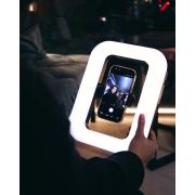 LED-лампа DC Q-01 с держателем для селфи (прямоугольная) черный