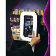 LED-лампа DC Q-01 с держателем для селфи (прямоугольная) черный