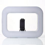 LED-лампа DC Q-01 с держателем для селфи (прямоугольная) черный