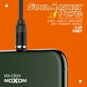 USB cable MOXOM Lightning (MX-CB24) Magnetic черный