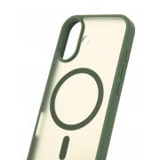 Силиконовый чехол MATTE с поддержкой MagSafe для iPhone 17 sage green