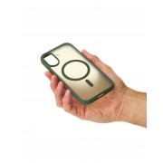 Силиконовый чехол MATTE с поддержкой MagSafe для iPhone 17 sage green