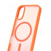 Силиконовый чехол MATTE с поддержкой MagSafe для iPhone 17 orange