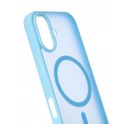 Силиконовый чехол MATTE с поддержкой MagSafe для iPhone 17 light blue