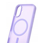 Силиконовый чехол MATTE с поддержкой MagSafe для iPhone 17 lavander
