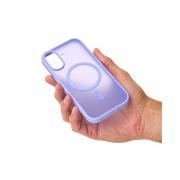 Силиконовый чехол MATTE с поддержкой MagSafe для iPhone 17 lavander