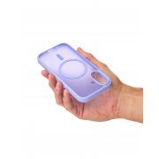 Силиконовый чехол MATTE с поддержкой MagSafe для iPhone 17 lavander