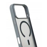 Силиконовый чехол MATTE с поддержкой MagSafe для iPhone 17 Pro titanium black