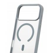 Силиконовый чехол MATTE с поддержкой MagSafe для iPhone 17 Pro titanium black