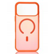 Силиконовый чехол MATTE с поддержкой MagSafe для iPhone 17 Pro orange