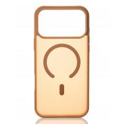 Силиконовый чехол MATTE с поддержкой MagSafe для iPhone 17 Pro coffee brown