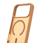 Силиконовый чехол MATTE с поддержкой MagSafe для iPhone 17 Pro coffee brown